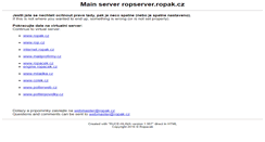 Desktop Screenshot of internet.ropak.cz