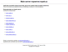 Tablet Screenshot of internet.ropak.cz